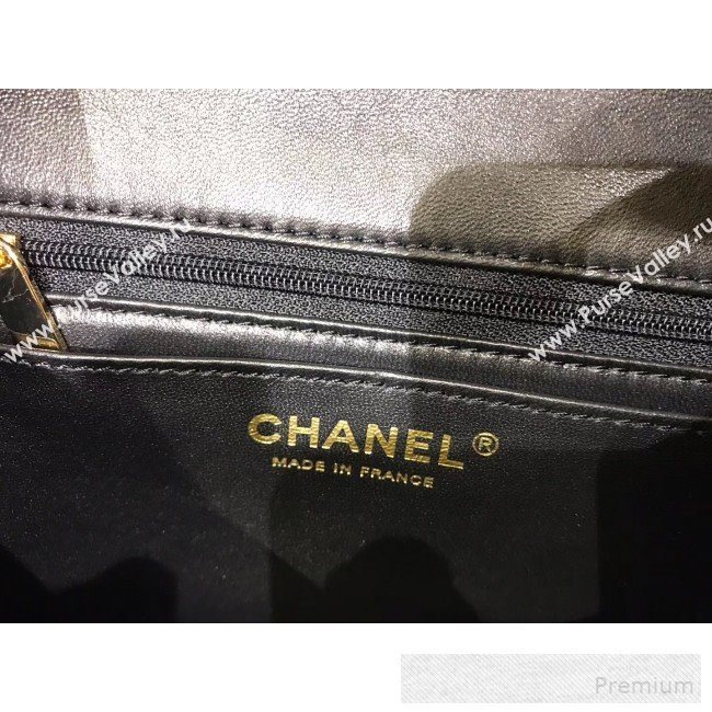 Chanel Quilted Leather Classic Mini Flap Bag Black 2019 (Top Quality) (SHUNY-9060591)