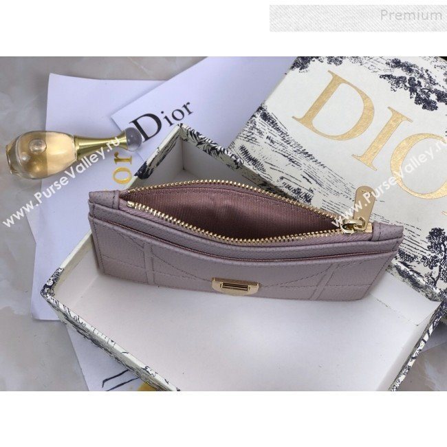 Dior Diorama Calfskin Coin Purse Wallet Light Purple 2019 (BINF-9082002)