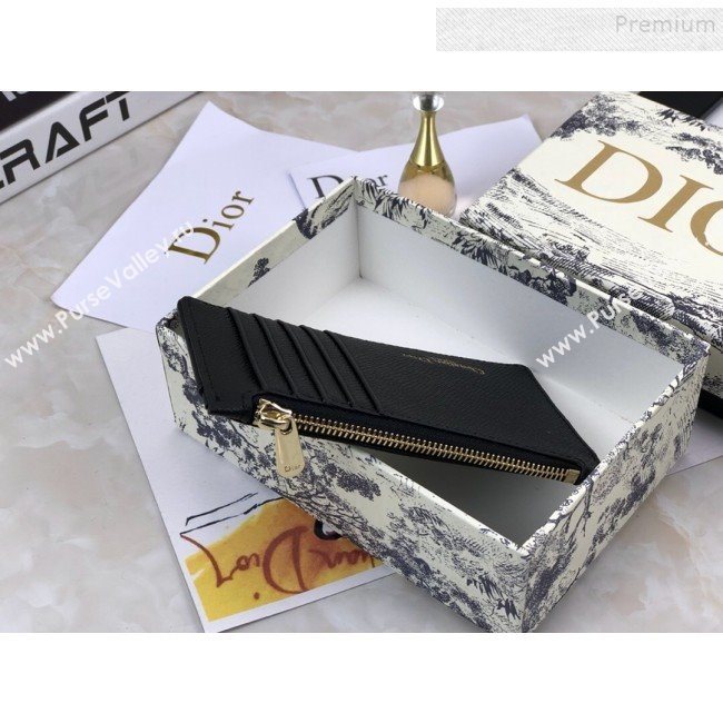 Dior Diorama Calfskin Coin Purse Wallet Black 2019 (BINF-9082003)