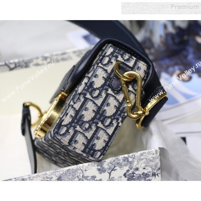 Dior 30 Montaigne CD Oblique Canvas Mini Box Shoulder Bag Blue 2019 (XXG-9082008)