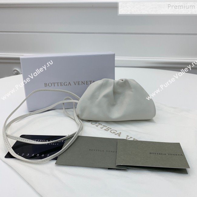 Bottega Veneta The Pouch Coin Purse Wallet White 2019 (WEIP-9082024)