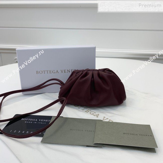 Bottega Veneta The Pouch Coin Purse Wallet Burgundy 2019 (WEIP-9082025)