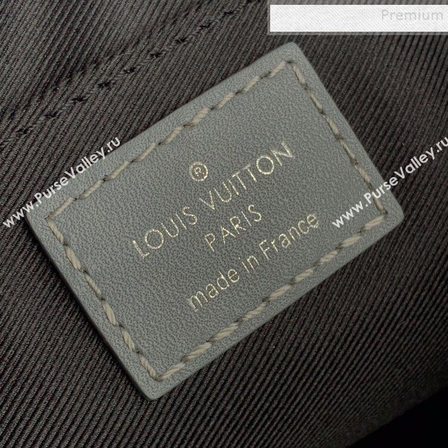 Louis Vuitton Discovery Pochette Damier Infini Leather Pouch N60112 Grey 2019 (FANG-9081902)