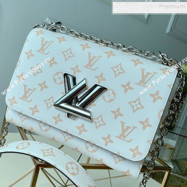 Louis Vuitton Twist MM in Monogram Leather M50282 White 2019 (FANG-9081906)