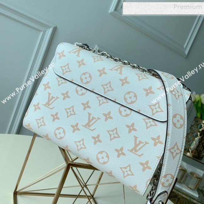 Louis Vuitton Twist MM in Monogram Leather M50282 White 2019 (FANG-9081906)