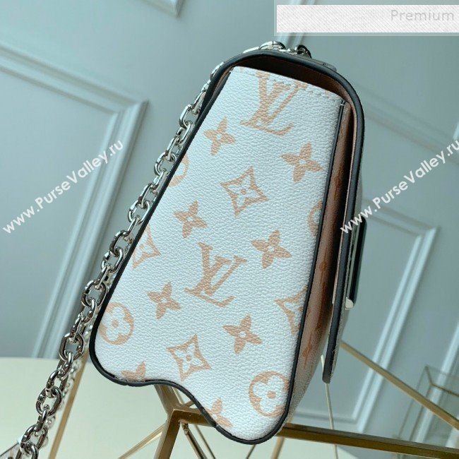 Louis Vuitton Twist MM in Monogram Leather M50282 White 2019 (FANG-9081906)