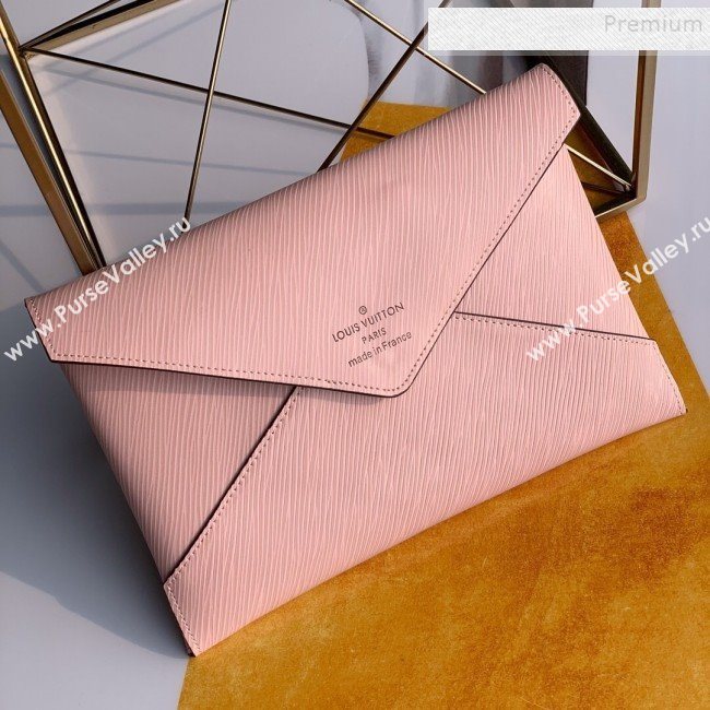 Louis Vuitton Pochette Kirigami Triple Envelope Pouch in Epi Leather M62457 Pink 2019 (FANG-9081907)