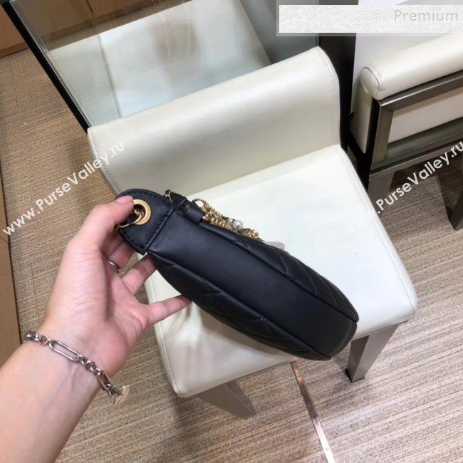 Chanel Quilted Lambskin Chain Tassel Hobo Bag AS0774 Black 2019 (SMJD-9082315)