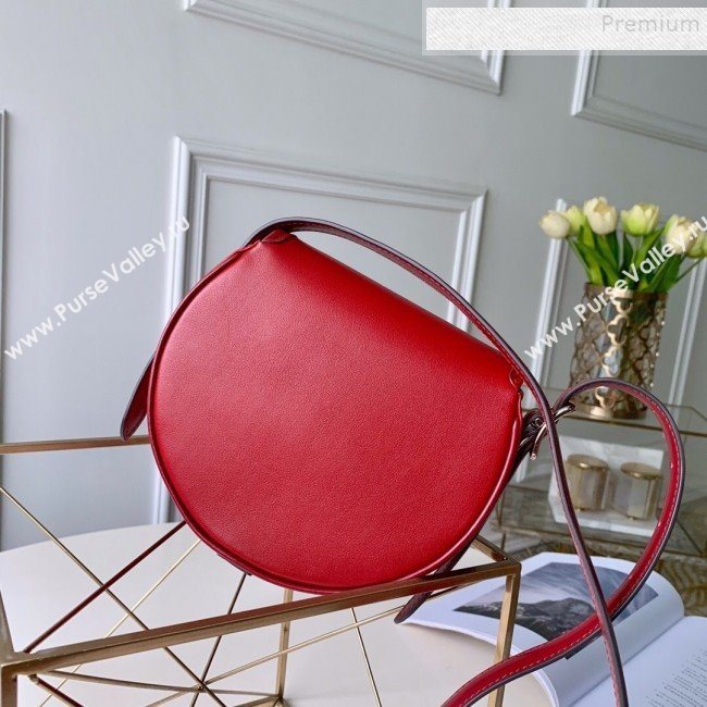 Louis Vuitton Tambourin Leather Round Shoulder Bag M55506 Red 2019 (LVSJ-9082406)