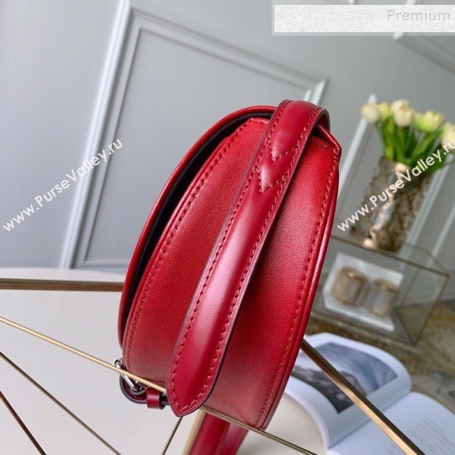 Louis Vuitton Tambourin Leather Round Shoulder Bag M55506 Red 2019 (LVSJ-9082406)