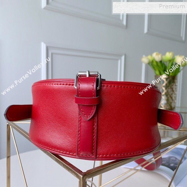 Louis Vuitton Tambourin Leather Round Shoulder Bag M55506 Red 2019 (LVSJ-9082406)