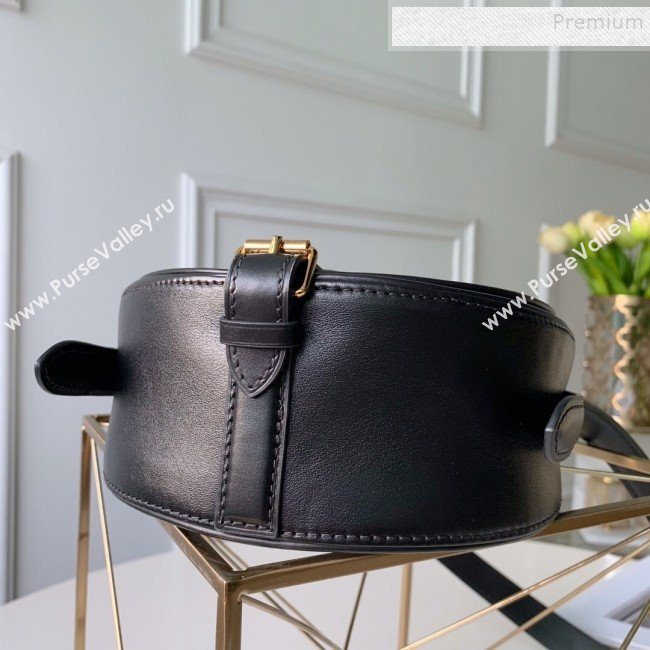 Louis Vuitton Tambourin Leather Round Shoulder Bag M55505 Black 2019 (LVSJ-9082407)