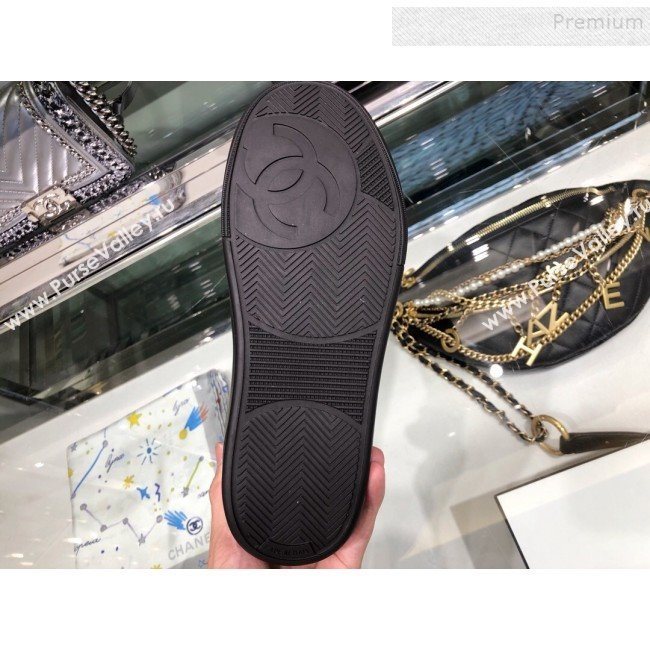 Chanel Leather Low-Top Sneakers G35063 Black Leather 2019 (XO-9082127)