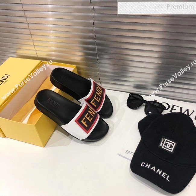 Fendi Logo Band Flat Slide Sandals 2019 (For Women and Men) (DLY-9082144)