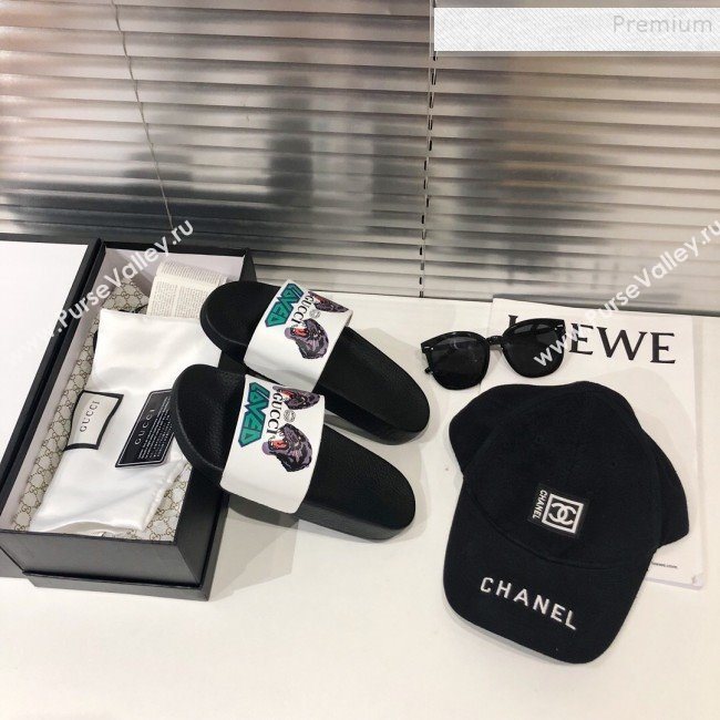 Gucci Tiger Heads Flat Slide Sandals 2019 (For Women and Men) (DLY-9082167)