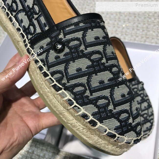 Dior Oblique Canvas Espadrilles Blue 2019 (HANB-9082747)