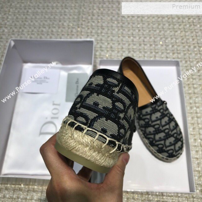 Dior Oblique Canvas Espadrilles Blue 2019 (HANB-9082747)