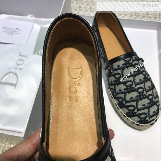 Dior Oblique Canvas Espadrilles Blue 2019 (HANB-9082747)