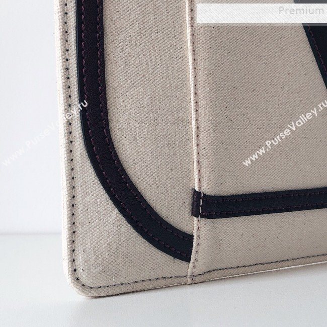 Valentino Large VLogo Canvas Pouch Bag White 2019 (JJ3-9082668)