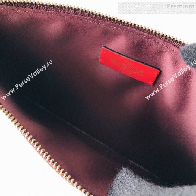 Valentino Large VLogo Canvas Pouch Bag White 2019 (JJ3-9082668)