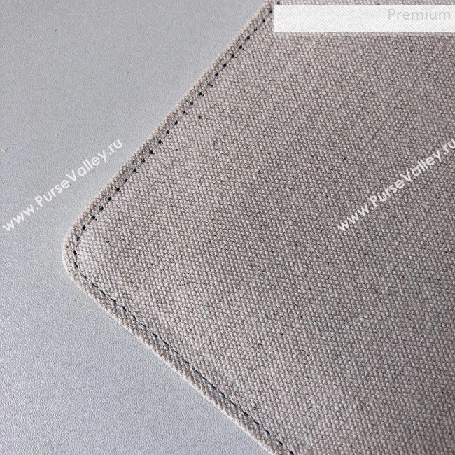 Valentino Large VLogo Canvas Pouch Bag White 2019 (JJ3-9082668)