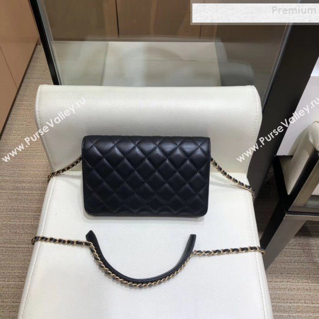 Chanel Quilted Lambskin Wallet on Chain WOC AP0724 Black 2019 (SMJD-9082957)
