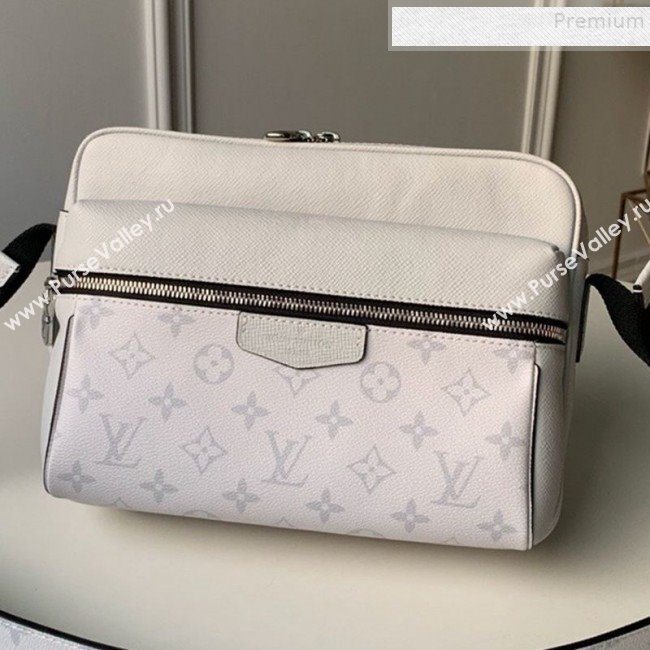 Louis Vuitton Outdoor Monogram Leather Messenger Shoulder Bag M30243 White 2019 (FANG-9083027)