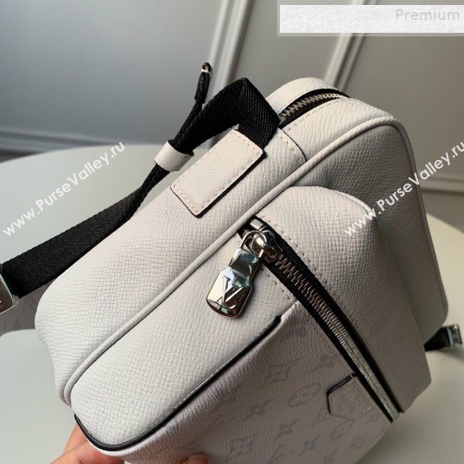 Louis Vuitton Outdoor Monogram Leather Messenger Shoulder Bag M30243 White 2019 (FANG-9083027)