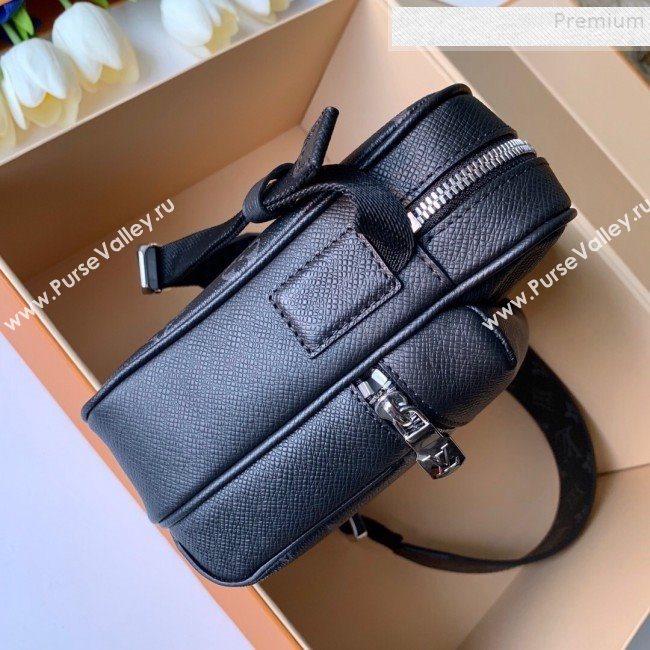 Louis Vuitton Outdoor Monogram Leather Messenger Shoulder Bag M30233 Black 2019 (FANG-9083026)