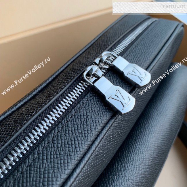 Louis Vuitton Outdoor Monogram Leather Messenger Shoulder Bag M30233 Black 2019 (FANG-9083026)