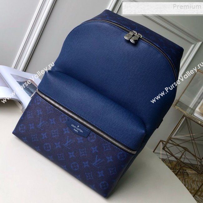 Louis Vuitton Discovery Monogram Leather Backpack PM M30229 Blue 2019 (FANG-9083029)