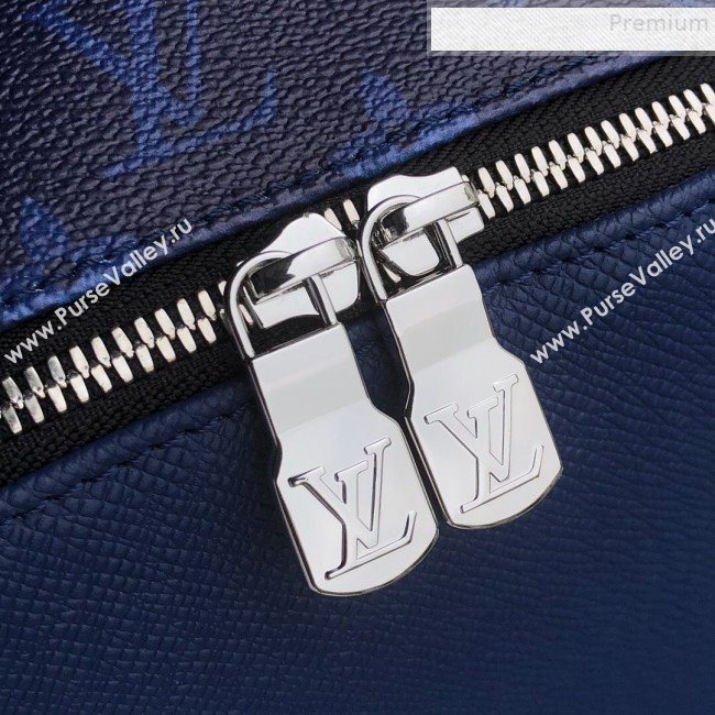 Louis Vuitton Discovery Monogram Leather Backpack PM M30229 Blue 2019 (FANG-9083029)