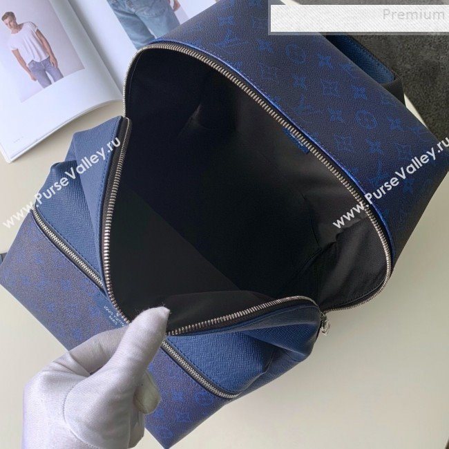 Louis Vuitton Discovery Monogram Leather Backpack PM M30229 Blue 2019 (FANG-9083029)