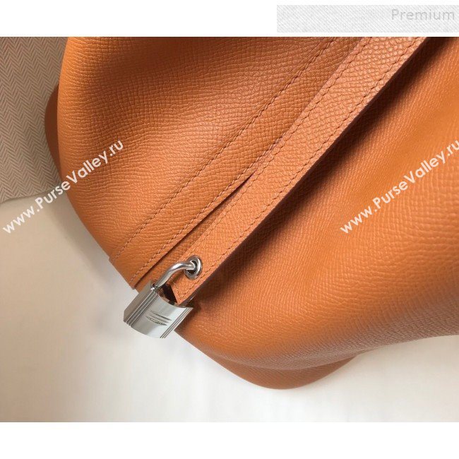 Hermes Picotin Lock Bag with Woven Top Handle in Epsom Leather 22cm Brown 2019 (FLB-9083040)