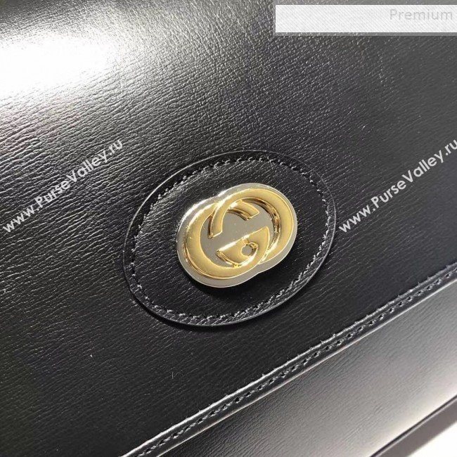 Gucci Vintage Leather Small Shoulder Bag 576421 Black 2019 (DLH-9083053)