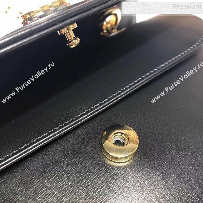 Gucci Vintage Leather Small Shoulder Bag 576421 Black 2019 (DLH-9083053)