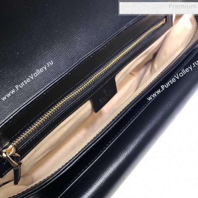 Gucci Vintage Leather Small Shoulder Bag 576421 Black 2019 (DLH-9083053)