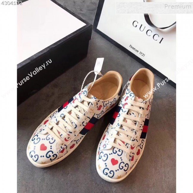 Gucci Love Heart Sneakers 2019 (For Women and Men) (EM-9090218)