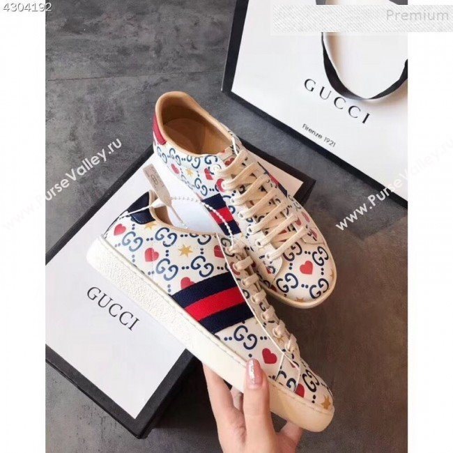 Gucci Love Heart Sneakers 2019 (For Women and Men) (EM-9090218)