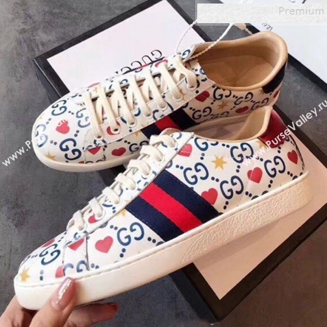 Gucci Love Heart Sneakers 2019 (For Women and Men) (EM-9090218)
