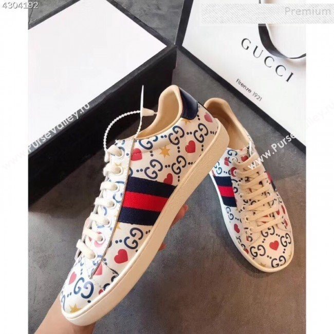 Gucci Love Heart Sneakers 2019 (For Women and Men) (EM-9090218)