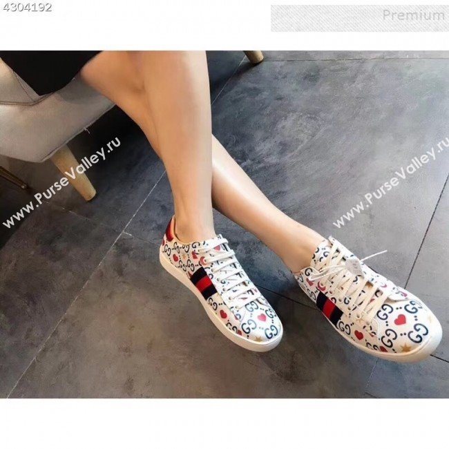 Gucci Love Heart Sneakers 2019 (For Women and Men) (EM-9090218)