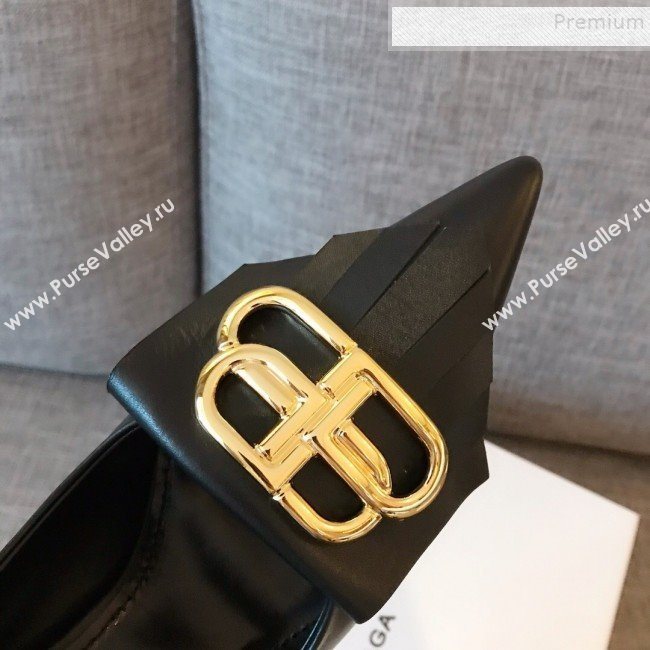 Balenciaga Fringe Knife Calfskin High-Heel Pumps Black 2019 (HUANGZ-9090221)