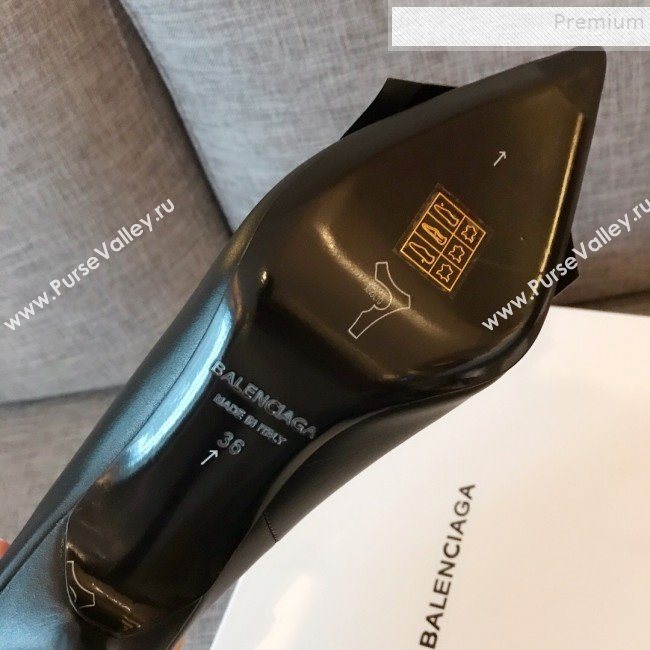 Balenciaga Fringe Knife Calfskin High-Heel Pumps Black 2019 (HUANGZ-9090221)