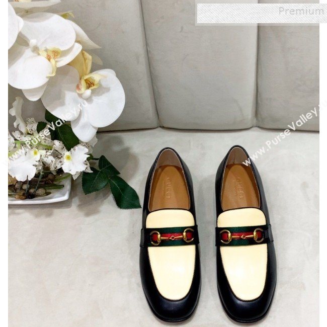 Gucci Lambskin Horsebit Loafer with Web Yellow 2019 (DLY-9090246)