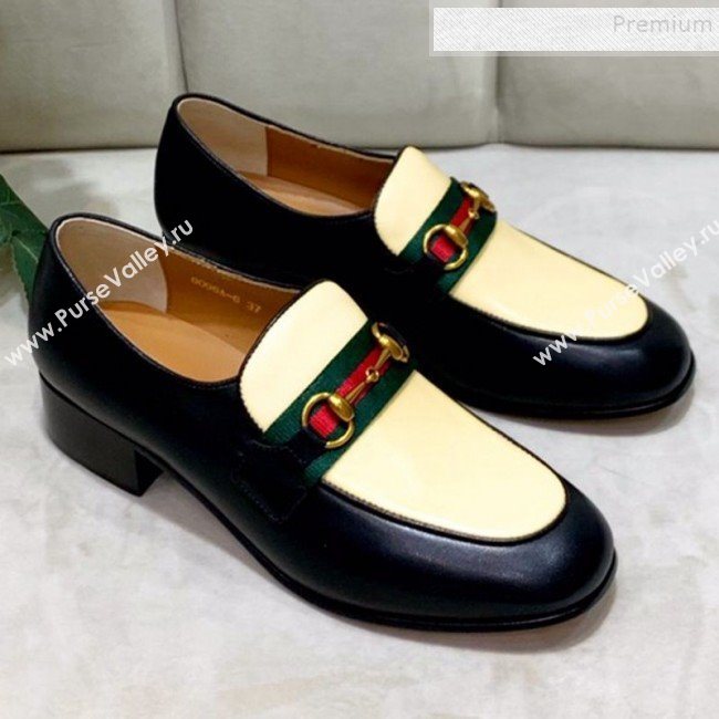 Gucci Lambskin Horsebit Loafer with Web Yellow 2019 (DLY-9090246)