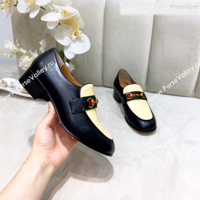 Gucci Lambskin Horsebit Loafer with Web Yellow 2019 (DLY-9090246)