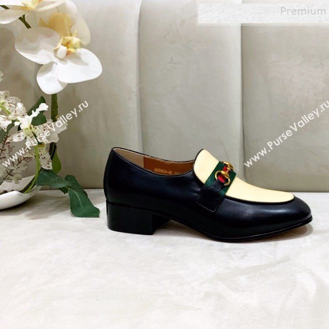 Gucci Lambskin Horsebit Loafer with Web Yellow 2019 (DLY-9090246)