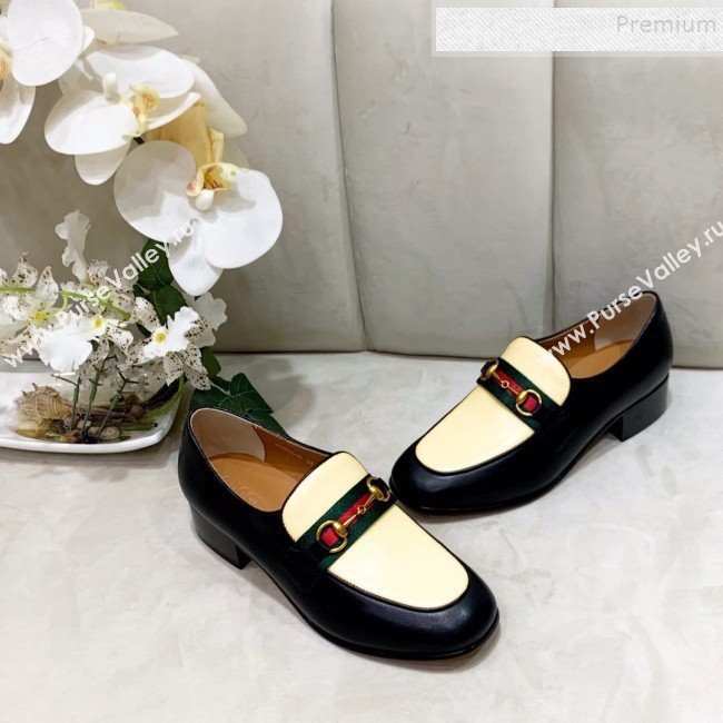 Gucci Lambskin Horsebit Loafer with Web Yellow 2019 (DLY-9090246)