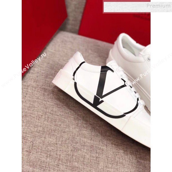 Valentino VLogo Calfskin Low-Top Sneakers White 2019 (MD-9090313)